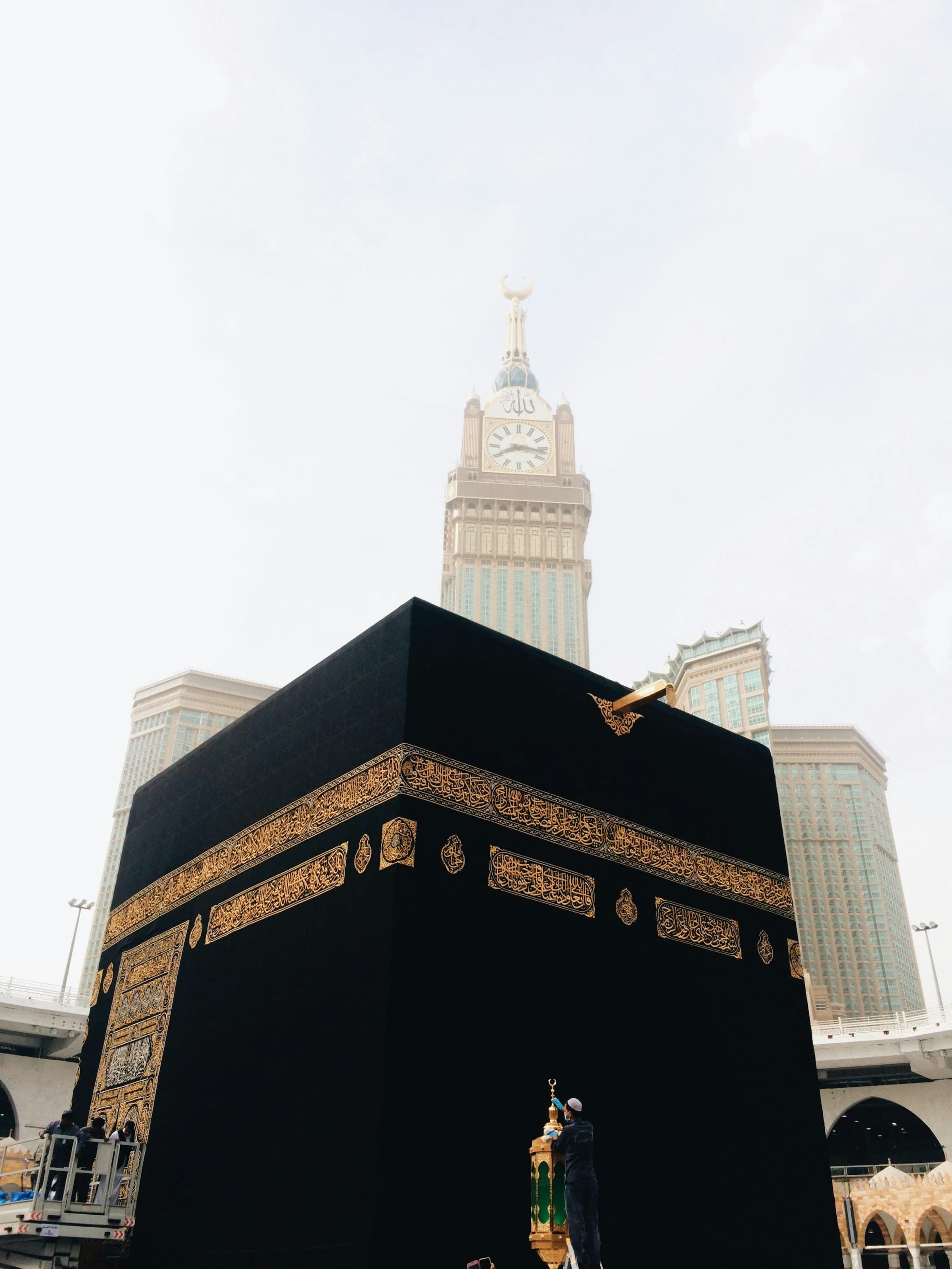 The Kaaba at the heart of Masjid al-Haram